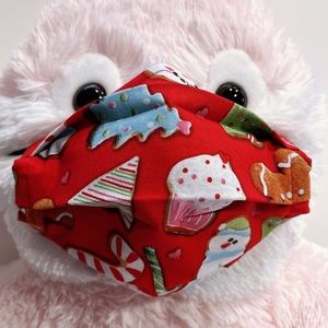 Face Mask Christmas Santa Cookies